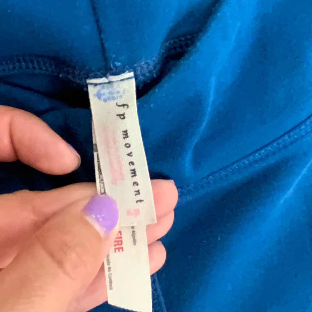 Free People Movement Blue Turnout Tie Ballet Yoga Leggings - Size Small OBO - Picture 8 of 8